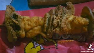 Dodges Deep Fried Chicken kabob review 😋 #deepfriedgoodness #deliciousgasstaionfood #foodreview
