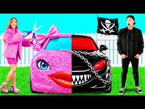 Pink Car and Black Car Challenge | Cool Pranks and Tricks KiKi Challenge