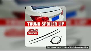 ??Universal Soft Car Spoiler Sticker Trim Trunk Wing 1.2/1.5m Black Bonnet Hatch Gate Lightweight Li screenshot 4