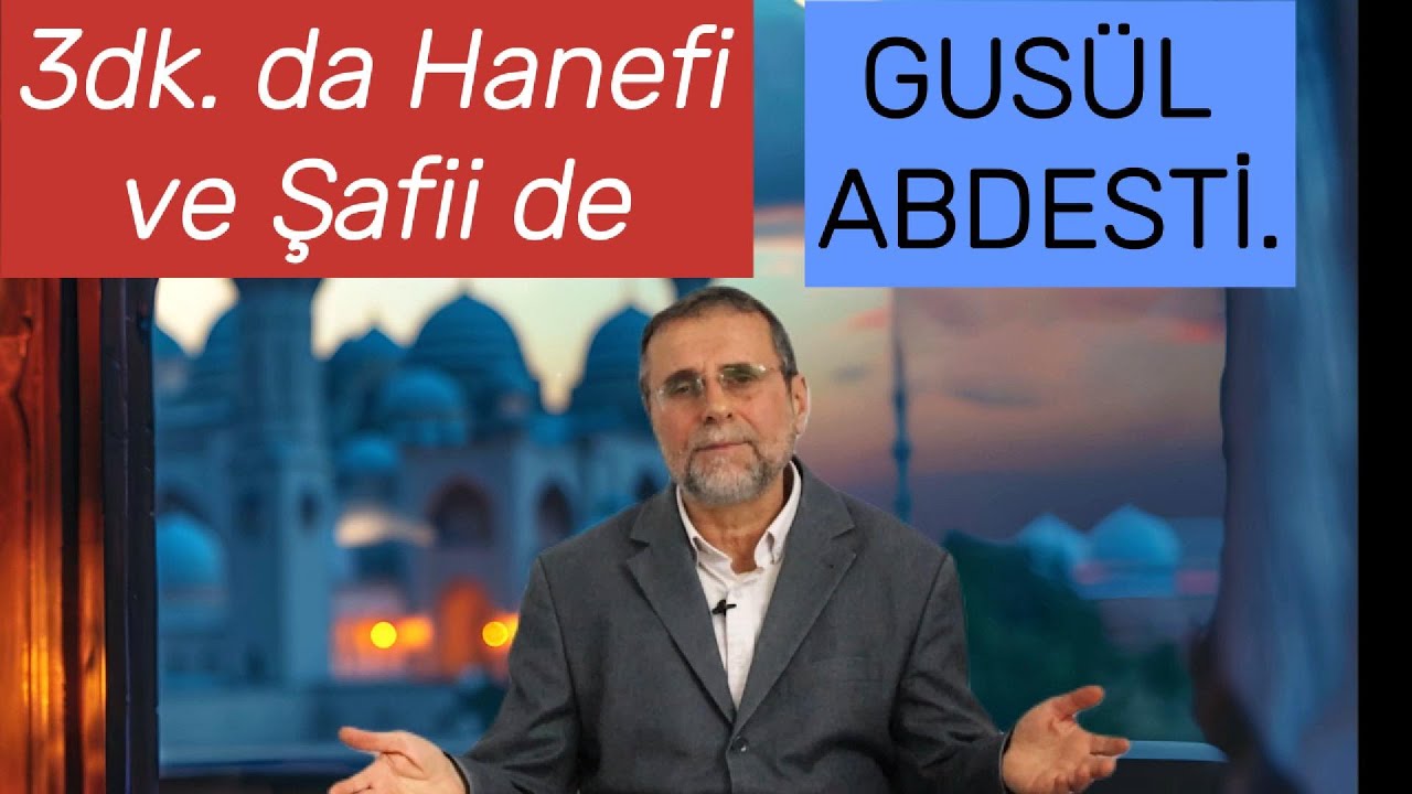 Hanifi ve Şafii de GUSÜL ABDESTİ nasıl alınır?#gusülabdesti #boyabdesti#gusl 3dk.