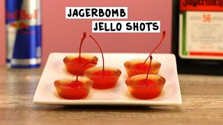 Jäger Bomb Jello Shots - Tipsy Bartender