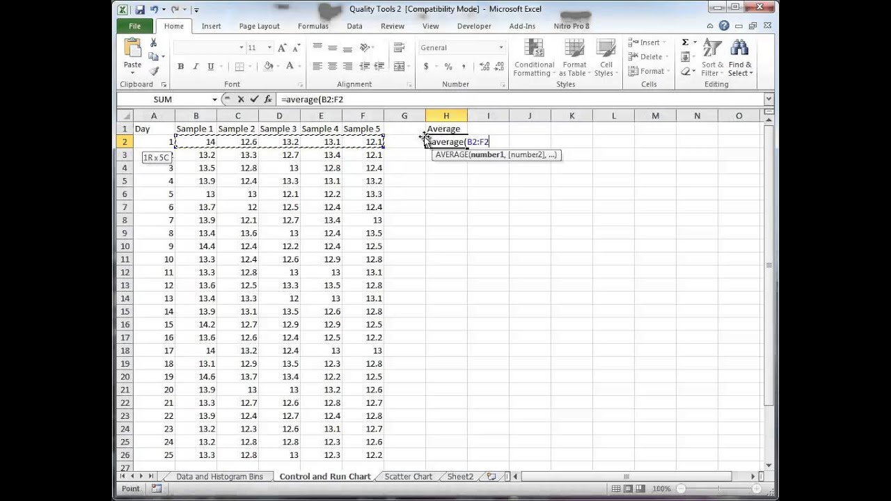 Create Run Chart In Excel