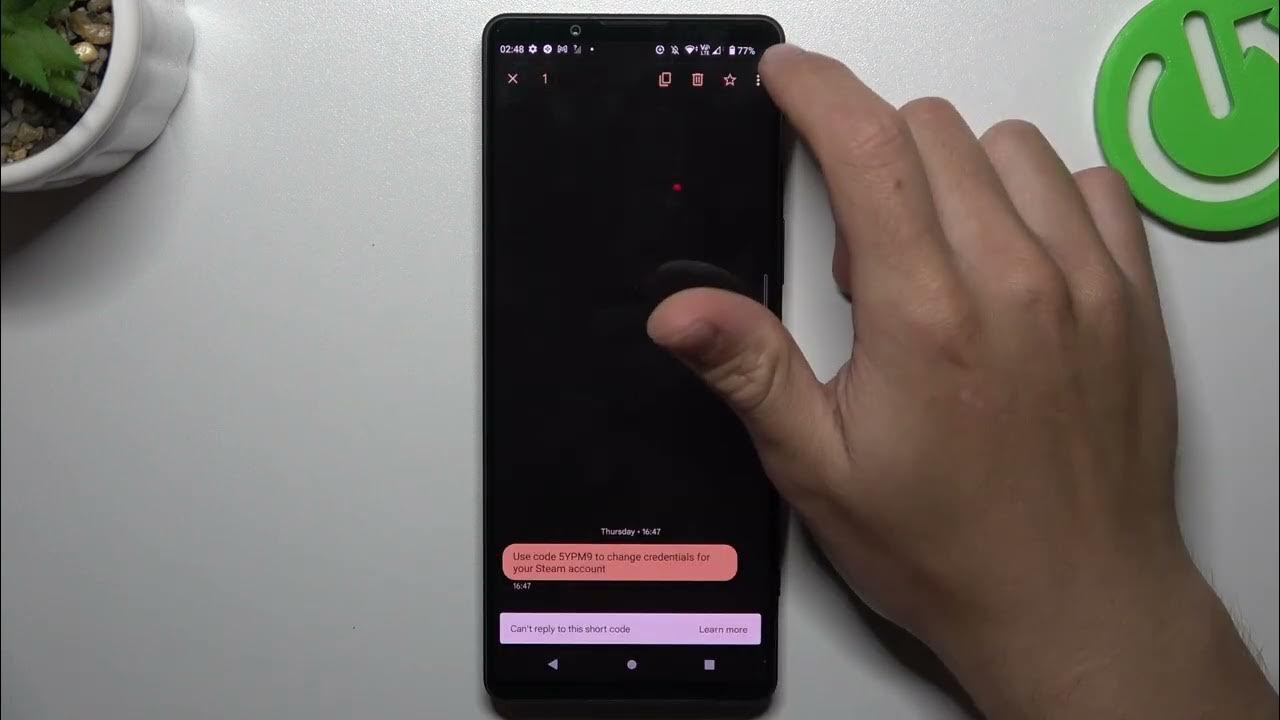 how-to-forward-text-message-on-sony-xperia-1-v-sms-app-youtube