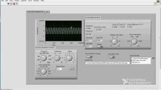 Labview Oscope and Function generator