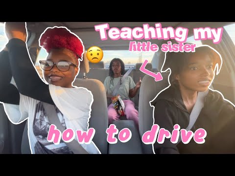 Teaching my little sister how to DRIVE - YouTube