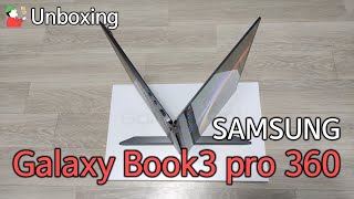 Samsung Galaxy Book3 Pro 360 Unboxing, 2 in 1, Laptop, Tablet, S pen, Notebook