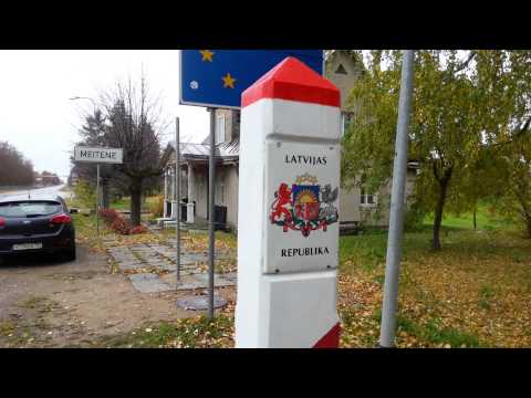 Пересекаю границу Литвы и Латвии