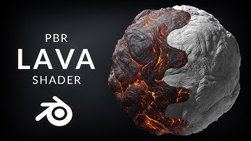Blender Tutorial - PBR Lava Shader in Blender 2.8x