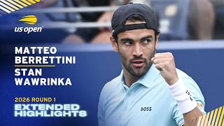 Matteo Berrettini vs. Stan Wawrinka Extended Highlights | 2026 US Open Round 1
