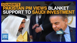 Pakistan PM Views Blanket Support To Saudi Investment | Dawn News English