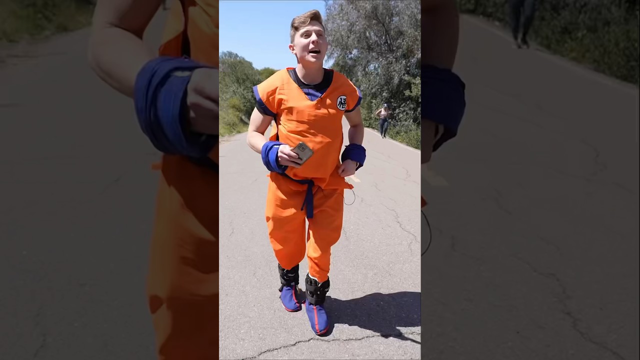 I Ran 1 Mile Wearing Gokus 250lbs Weighted Clothes