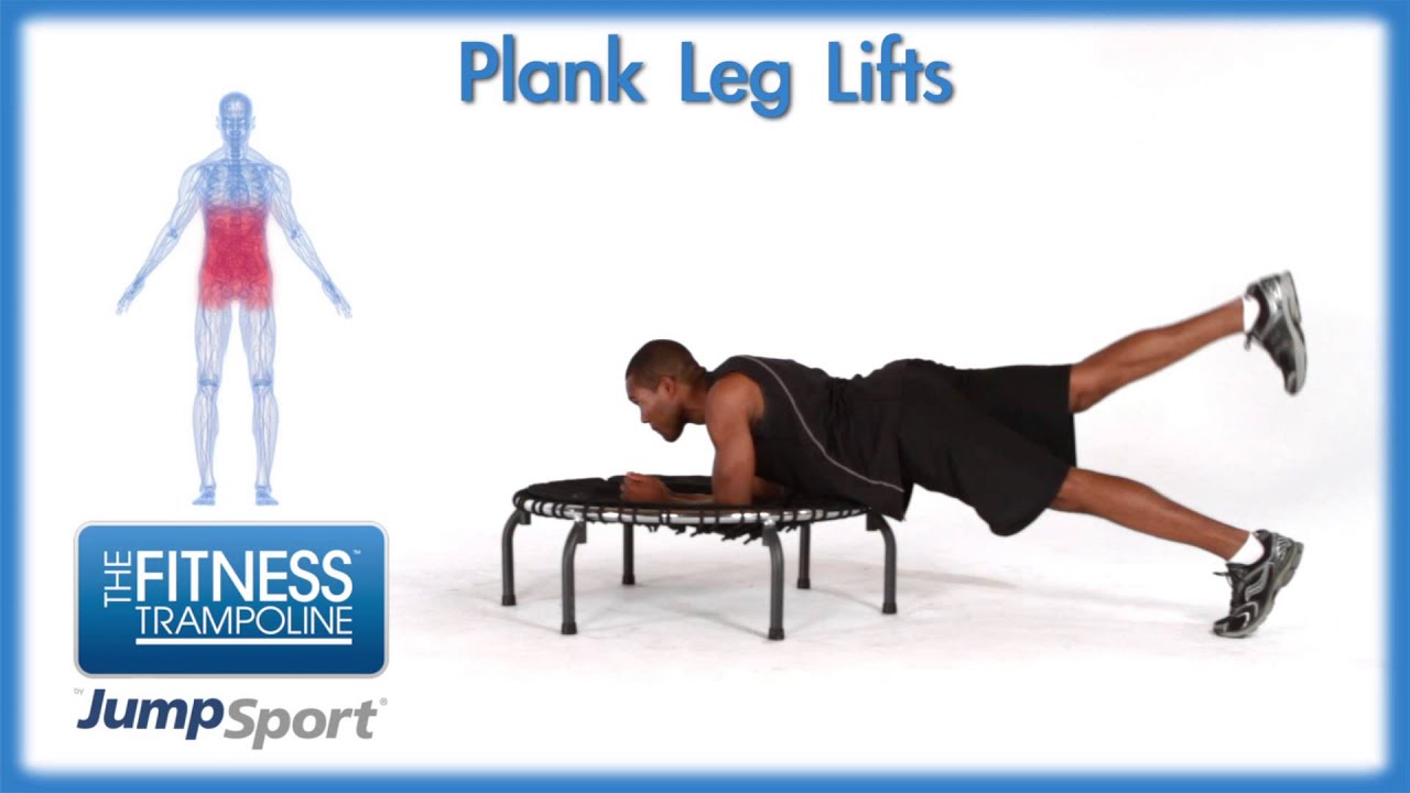 JumpSport Fitness Trampoline Workouts Plank Leg Lifts YouTube