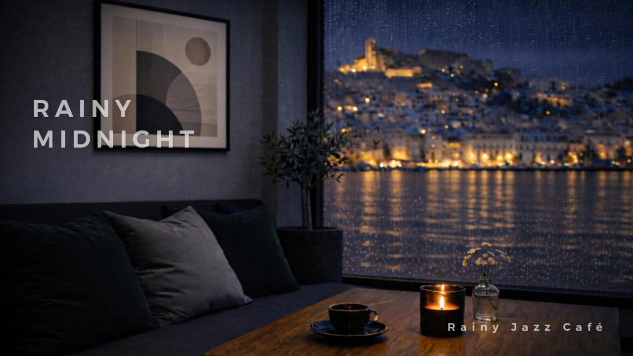 Rainy Jazz Café – Midnight Rain Cafe Jazz for Deep Focus & Calm (3 Hours)