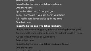 Ariana Grande - One Last Time (Lyrics | Lirik | Karaoke)