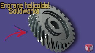 Diseño de Engrane Helicoidal en solidworks Tutorial/Curso.