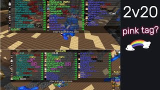 Minecraft BlocksMC RedstonePvP | 20 ImP vs 2 VoT