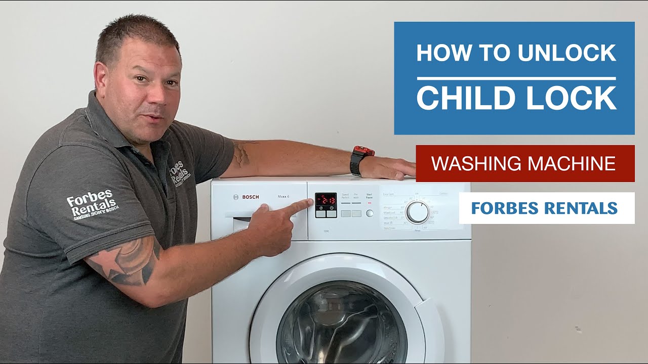 How To Unlock Child Lock From Your Washing Machine Forbes Rentals Youtube