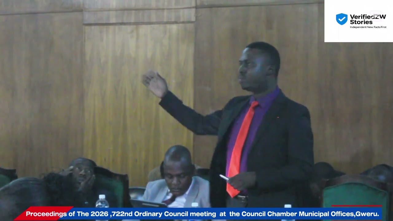  Proceedings of The 722nd Ordinary Council meeting  in the Council Chamber,Municipal Offices,Gweru.