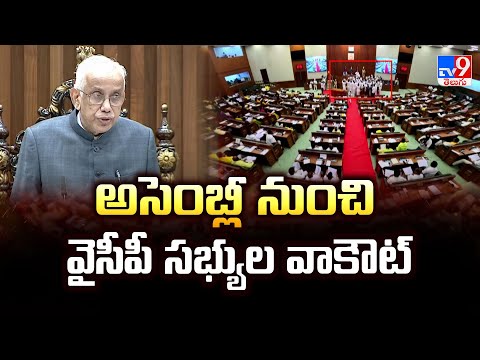 AP Assembly Sessions 2025 : అసెంబ్లీ నుంచి వైసీపీ సభ్యుల వాకౌట్ | YSRCP Leaders Walk Out - TV9