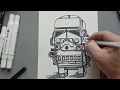 How to Sketch#LEGO BrickHeadz Stormtrooper#Star Wars