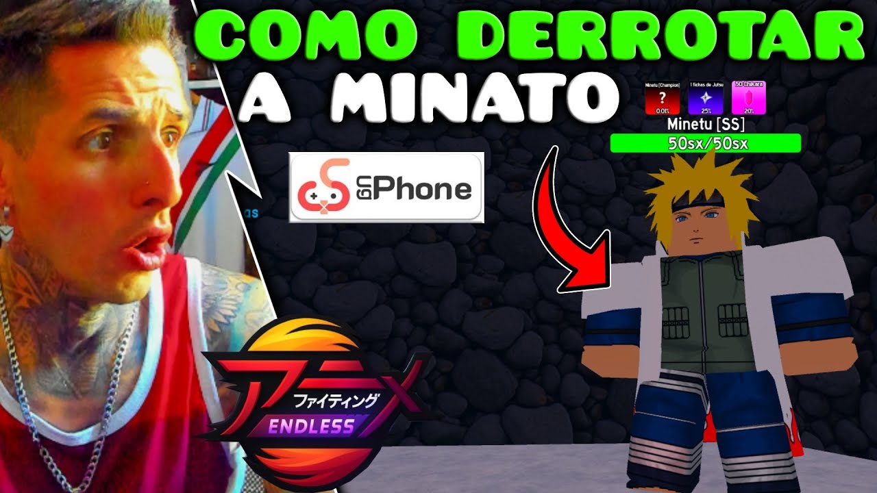 💥COMO DERROTAR A MINATO CON UGPHONE EN ANIME FIGHTING SIMULATOR ENDLESS ROBLOX