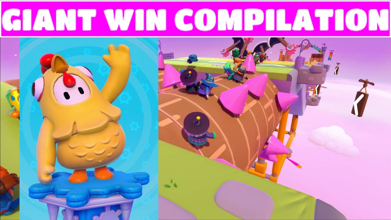 Fall Guys GIANT Season 2 Win Compilation #4