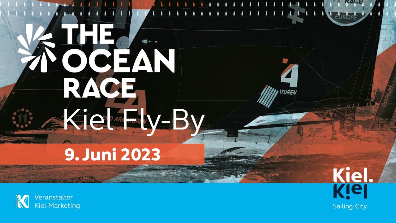The Ocean Race Kiel Fly-By on 9th June 2023 - sailing action up close in the Kiel Fjord