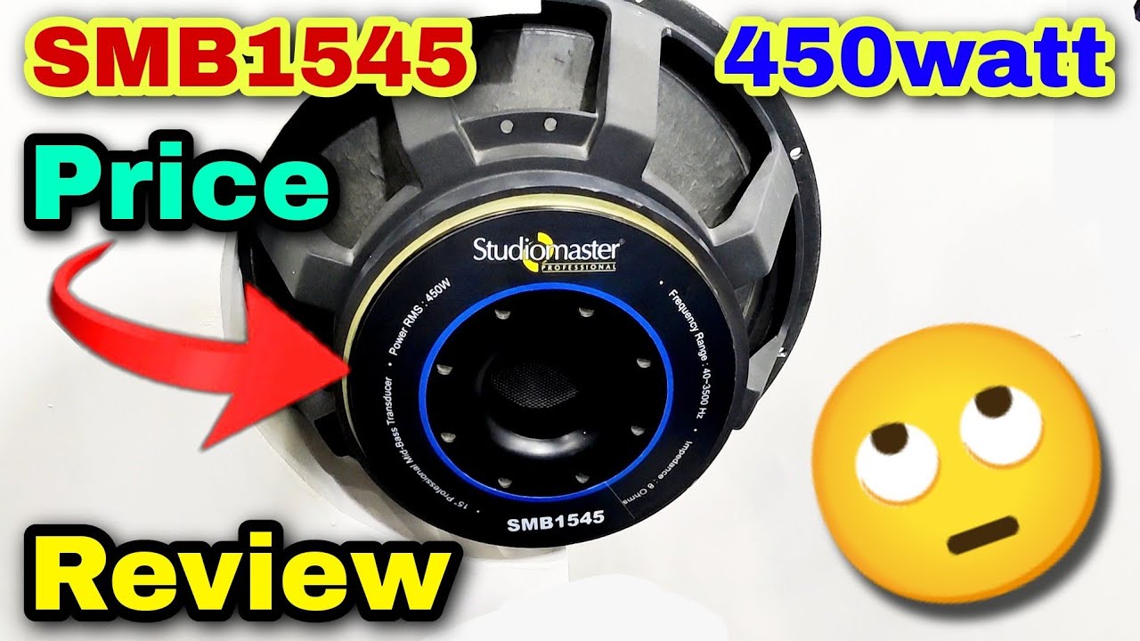 Studiomaster SMB1545 15inch 450watt Mid Bass Speaker Price And Review | Dj Rock