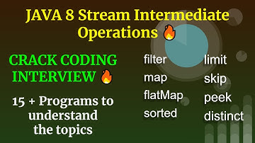 Java 8 all stream operations with Examples | Intermediate Operations