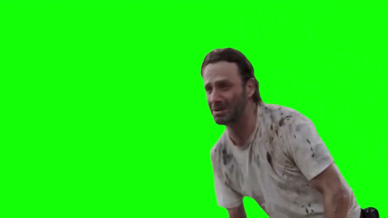 rick crying meme twd green screen #twd
