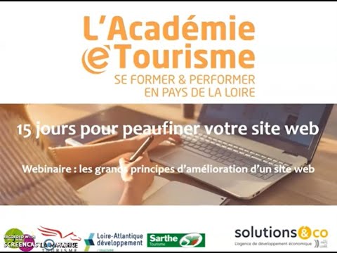 Académie e-tourisme - Webinaire 15 jours pour peaufiner votre site web