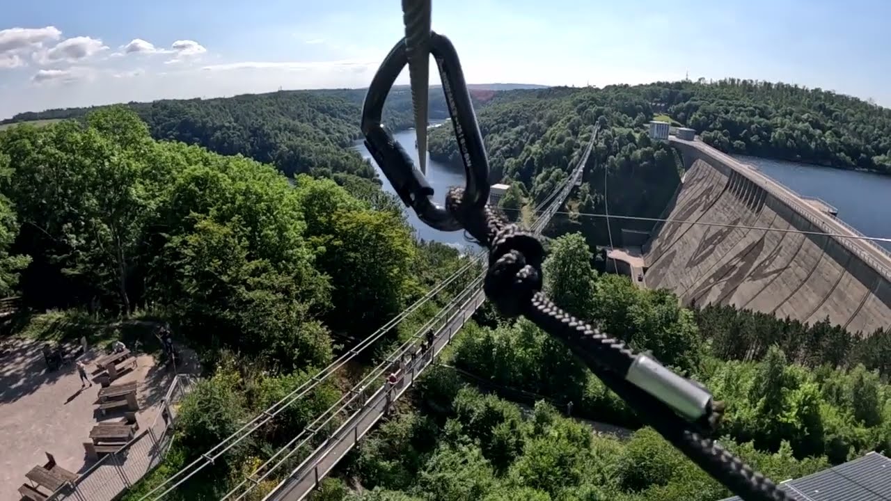 Mein Flug mit der Megazipline an der Rappbodetalsperre