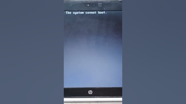 Lỗi bootmgr image corrupt the system cannot boot