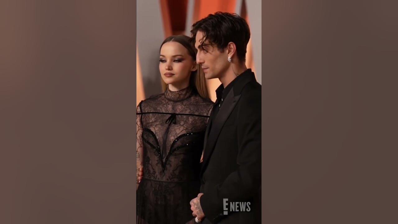 The look of love. 🥹 Dove Cameron and Damiano David at the Vanity Fair #Oscars Party. #AwardsSeason
