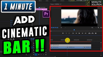 How to add cinematic bars in premiere pro 2025