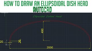 How to draw an ellipsoidal dish head in AutoCAD screenshot 2