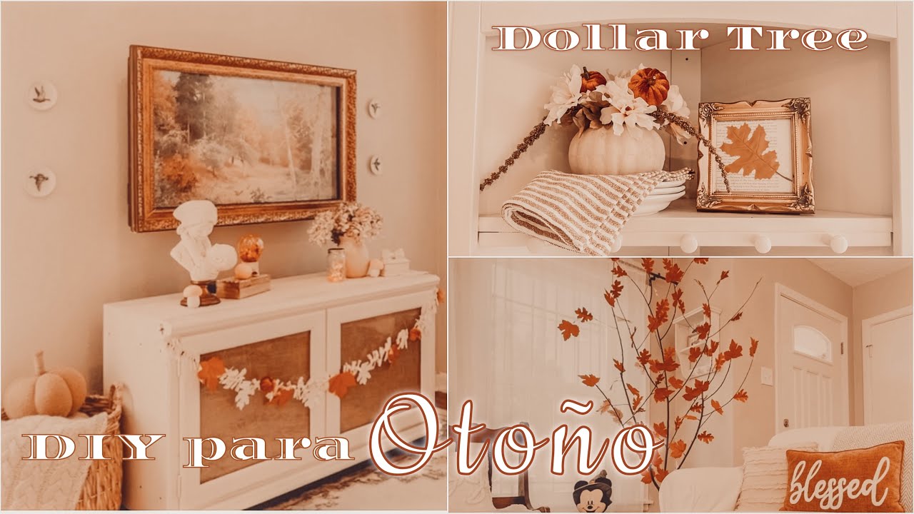 DIY para Otoño 🍂| Manualidades de un Dollar |🍂Decorando mi Sala con muy poco dinero| @Ana Quintero
