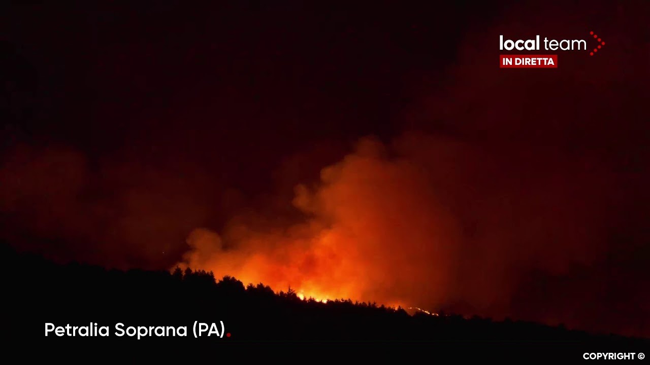 LIVE Incendi in Sicilia, le fiamme avanzano nel Parco delle Madonie verso Petralia Soprana (PA)