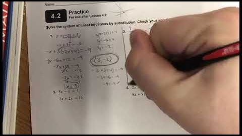 Sec. 5.2: Solving Systems of Linear Equations by Substitution