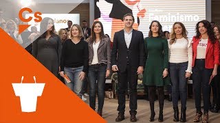 Albert Rivera and Inés Arrimadas. Presentation of the #LiberalFeminism Manifesto
