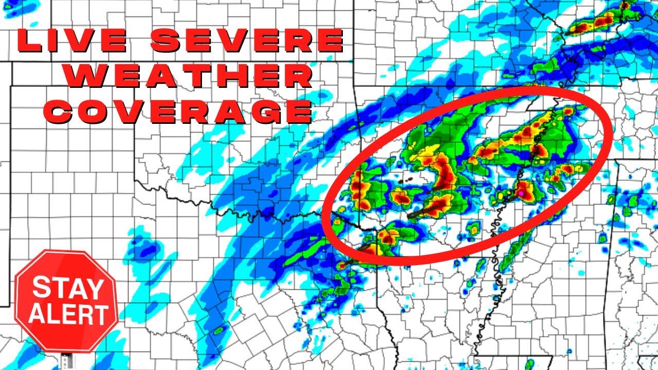 LIVE SEVERE WEATHER COVERAGE - TEXAS TO TENNESSEE - YouTube