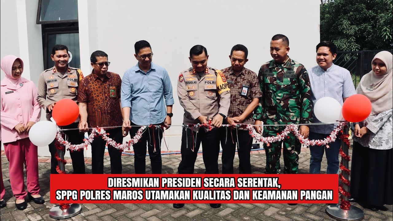 Diresmikan Presiden Secara Serentak, SPPG Polres Maros Utamakan Kualitas dan Keamanan Pangan