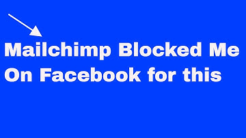 Mailchimp Landing Pages. Why Mailchimp is blocking me on Facebook The Truth on Mailchimp