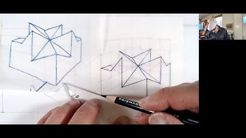 Part 2: Two-Point Perspective of Cubic Module -- High Horizon Line (AM)
