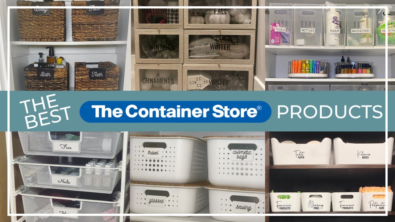 THE CONTAINER STORE'S BEST ORGANIZING PRODUCTS // My Favorite Container  Store Organizers 