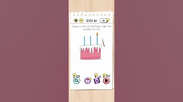 Brain test Level 80 walkthrough solution