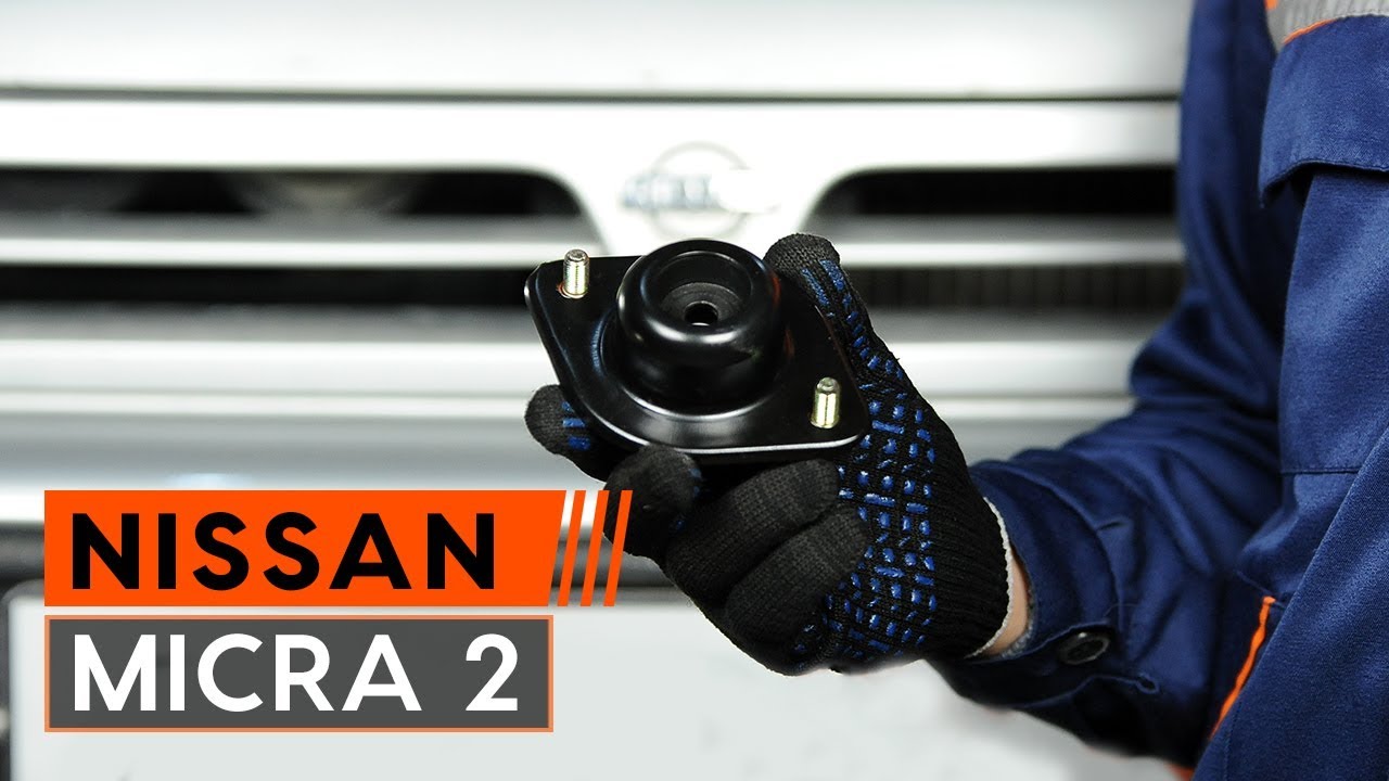 How to change front strut mount on NISSAN MICRA 2 Hatchback [TUTORIAL