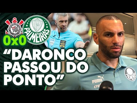 VEJA O QUE WEVERTON FALOU NA ZONA MISTA APÓS CORINTHIANS 0 X 0 PALMEIRAS