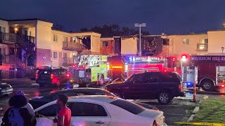 Fire breaks out at Ferguson apartment complex minutes before 3-car crash down the street