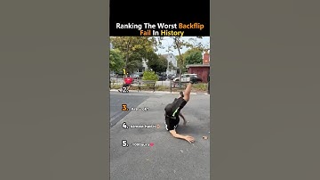 Rangschikking van de ergste backflip-fails in de geschiedenis😂#shorts